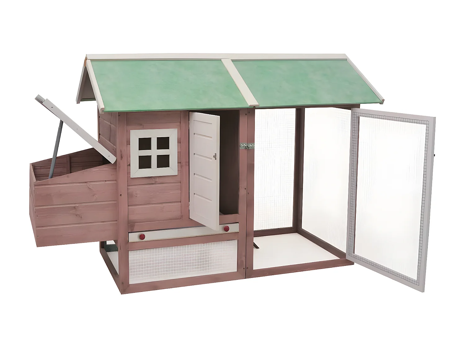 Poulailler Moka 170x81x110 cm Bois de pin massif et sapin RG3Q72539