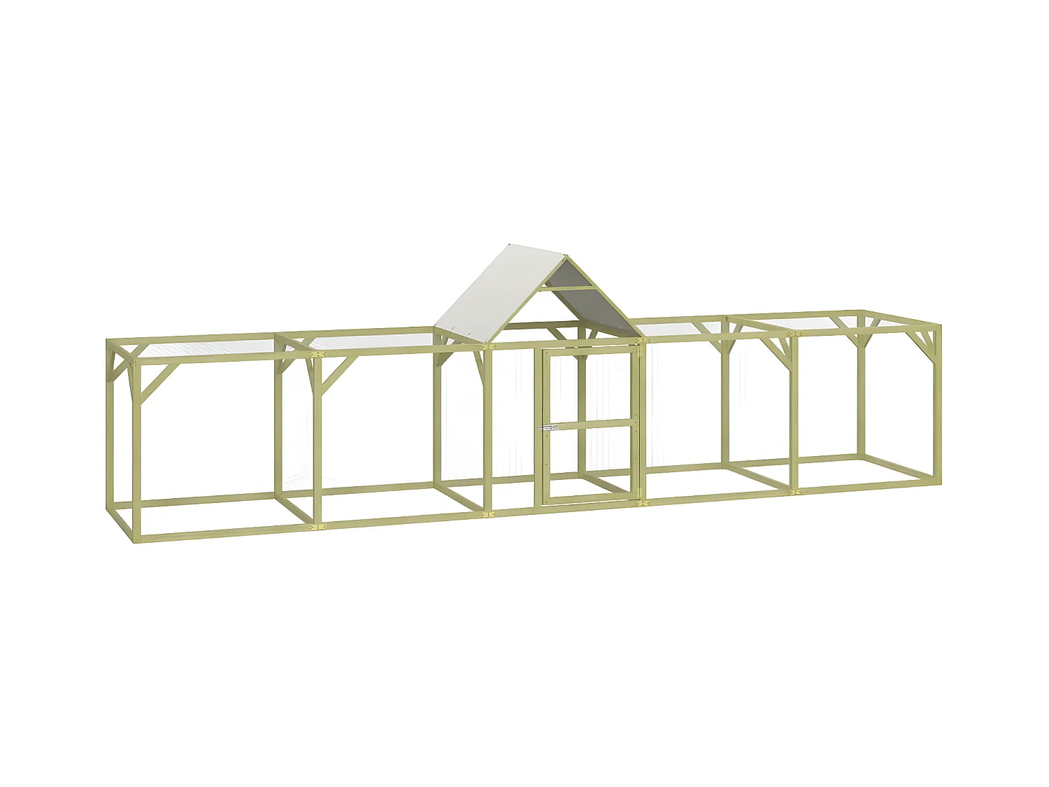 Poulailler 500x100x150 cm Bois de pin massif imprégné RG3Q89214