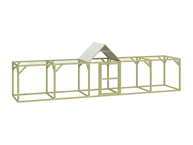 Poulailler 500x100x150 cm Bois de pin massif imprégné RG3Q89214