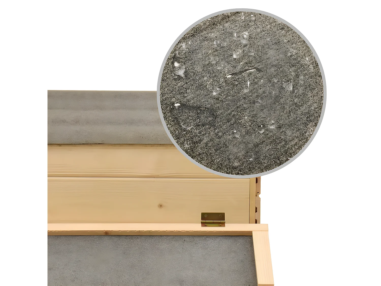 Galinheiro em madeira de pinho maciça 178x67x92 cm PT154659