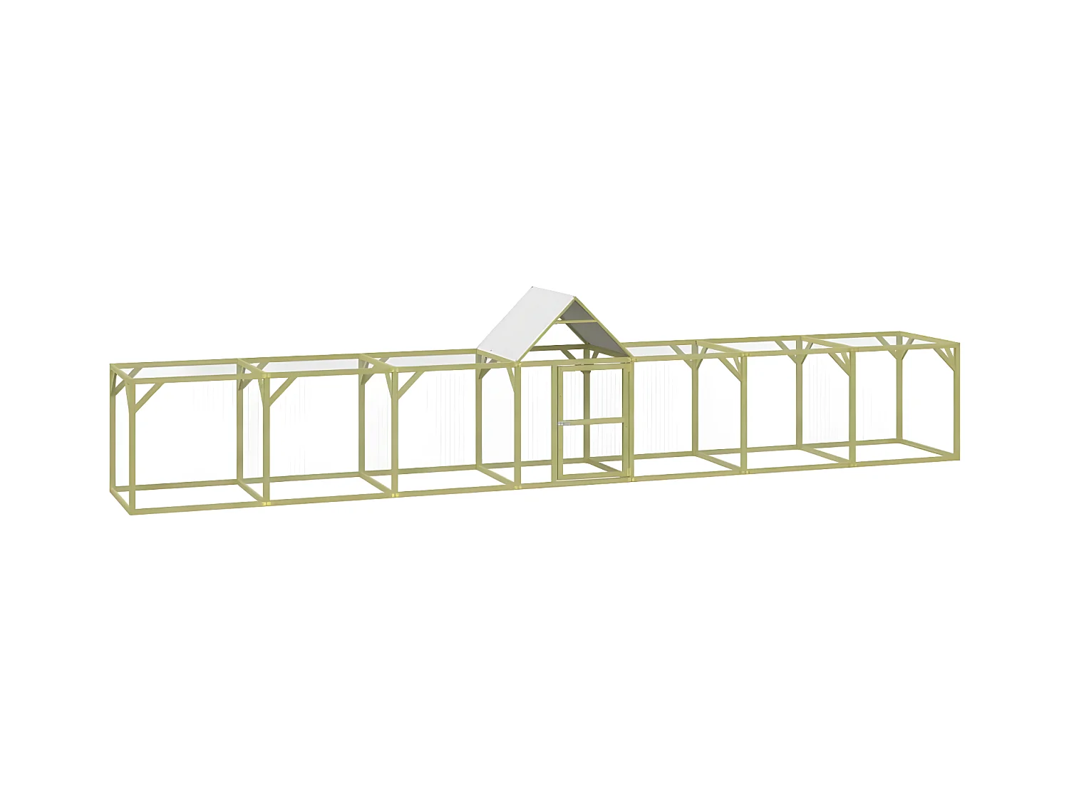 Poulailler 700x100x150 cm Bois de pin massif imprégné RG3Q48977