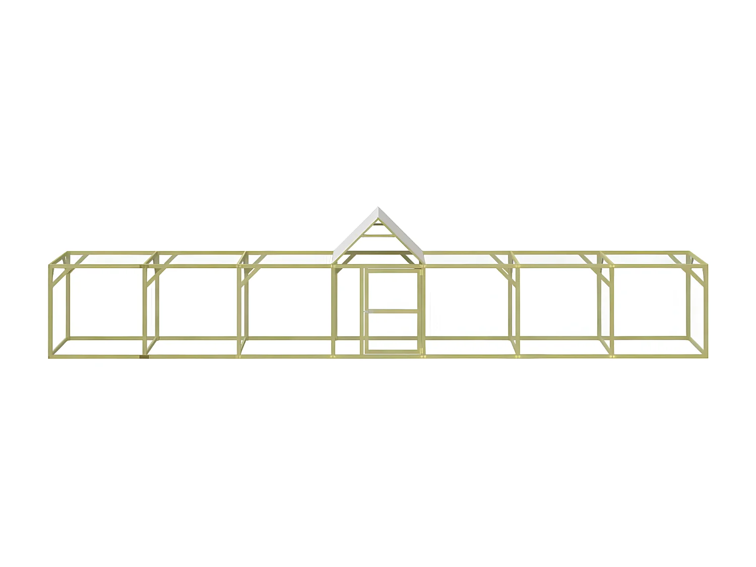 Poulailler 700x100x150 cm Bois de pin massif imprégné RG3Q48977