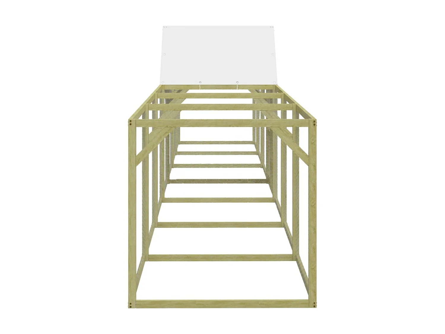 Poulailler 700x100x150 cm Bois de pin massif imprégné RG3Q48977