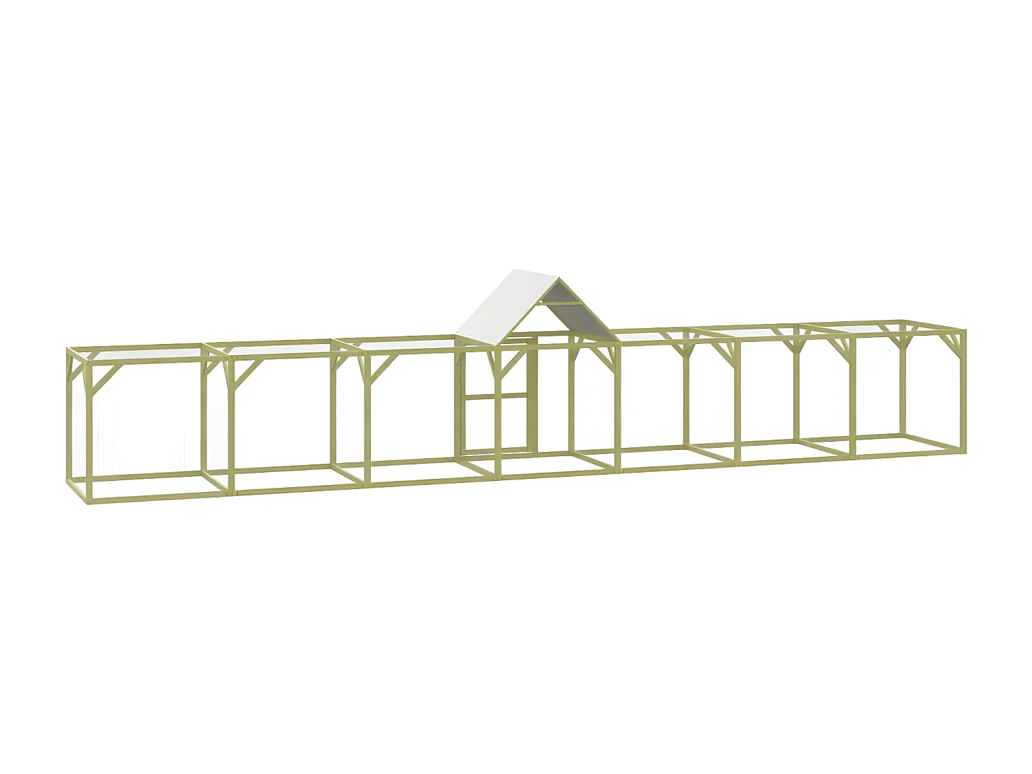 Poulailler 700x100x150 cm Bois de pin massif imprégné RG3Q48977