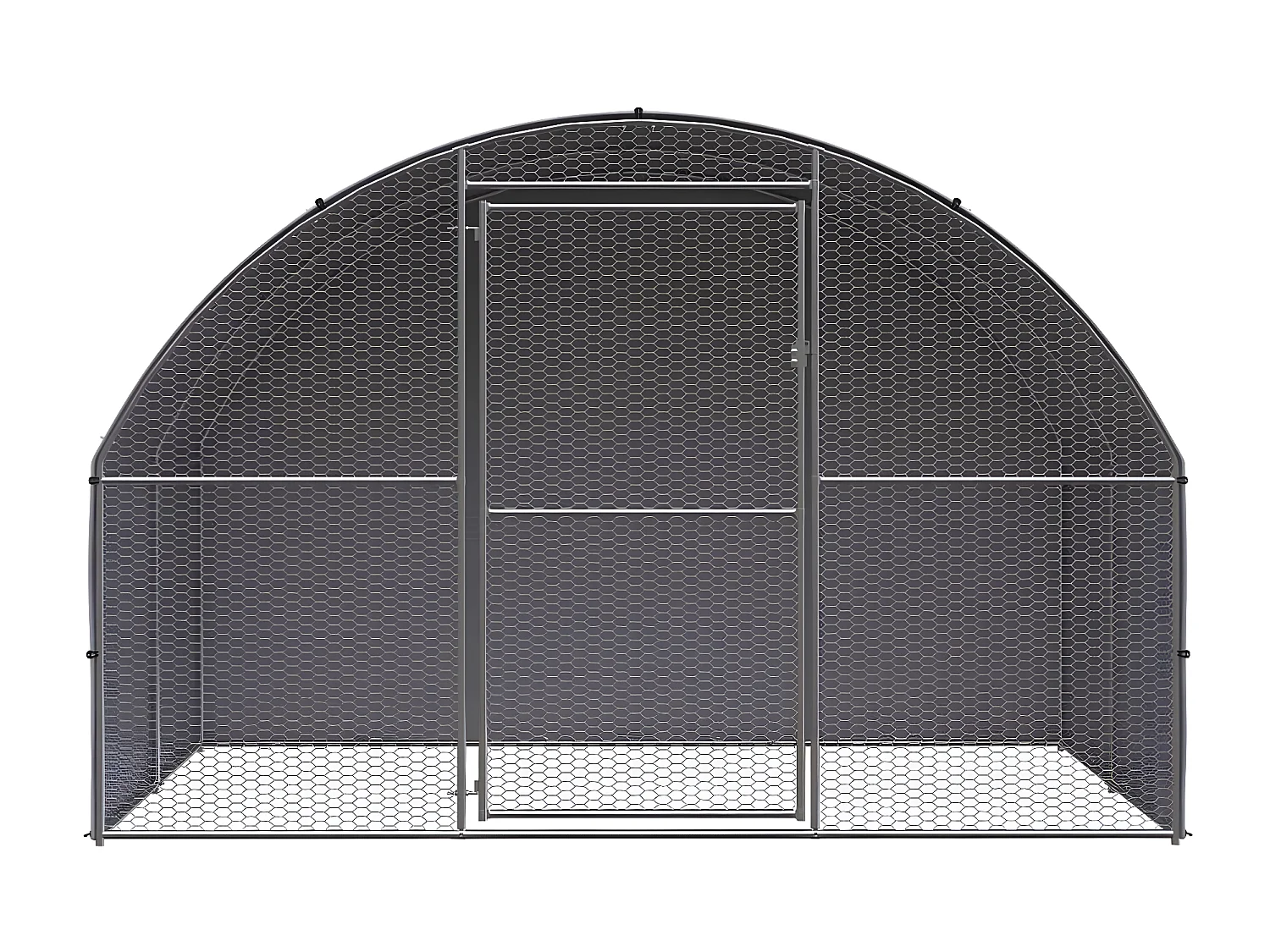 Galinheiro de exterior 3x2x2 m aço galvanizado PT295146