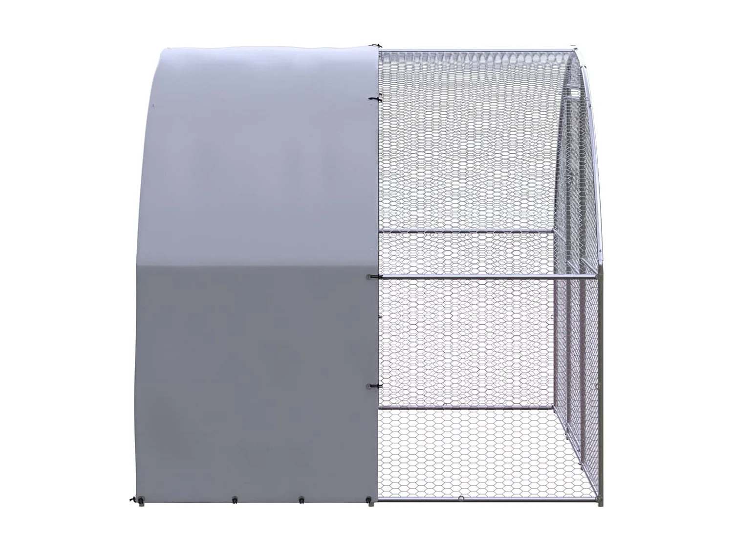 Poulailler d'extérieur 3x2x2 m Acier galvanisé RG3Q20996