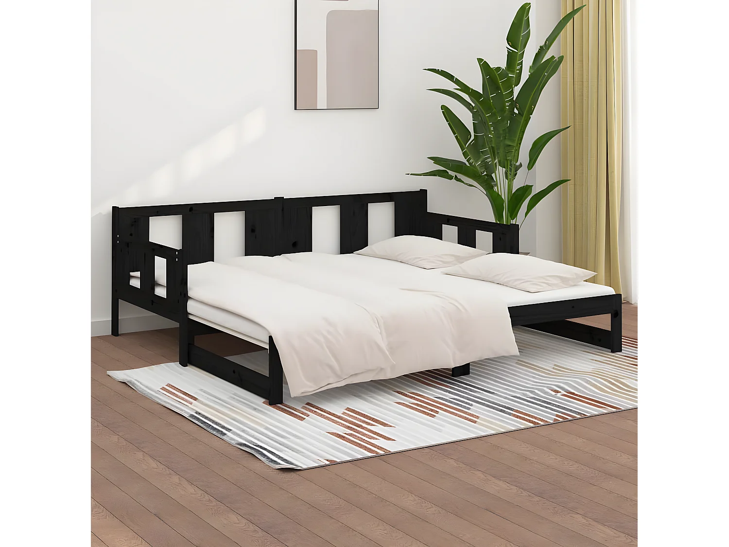 Alfombrilla para perros plana y cuadrada marrón M ES532926