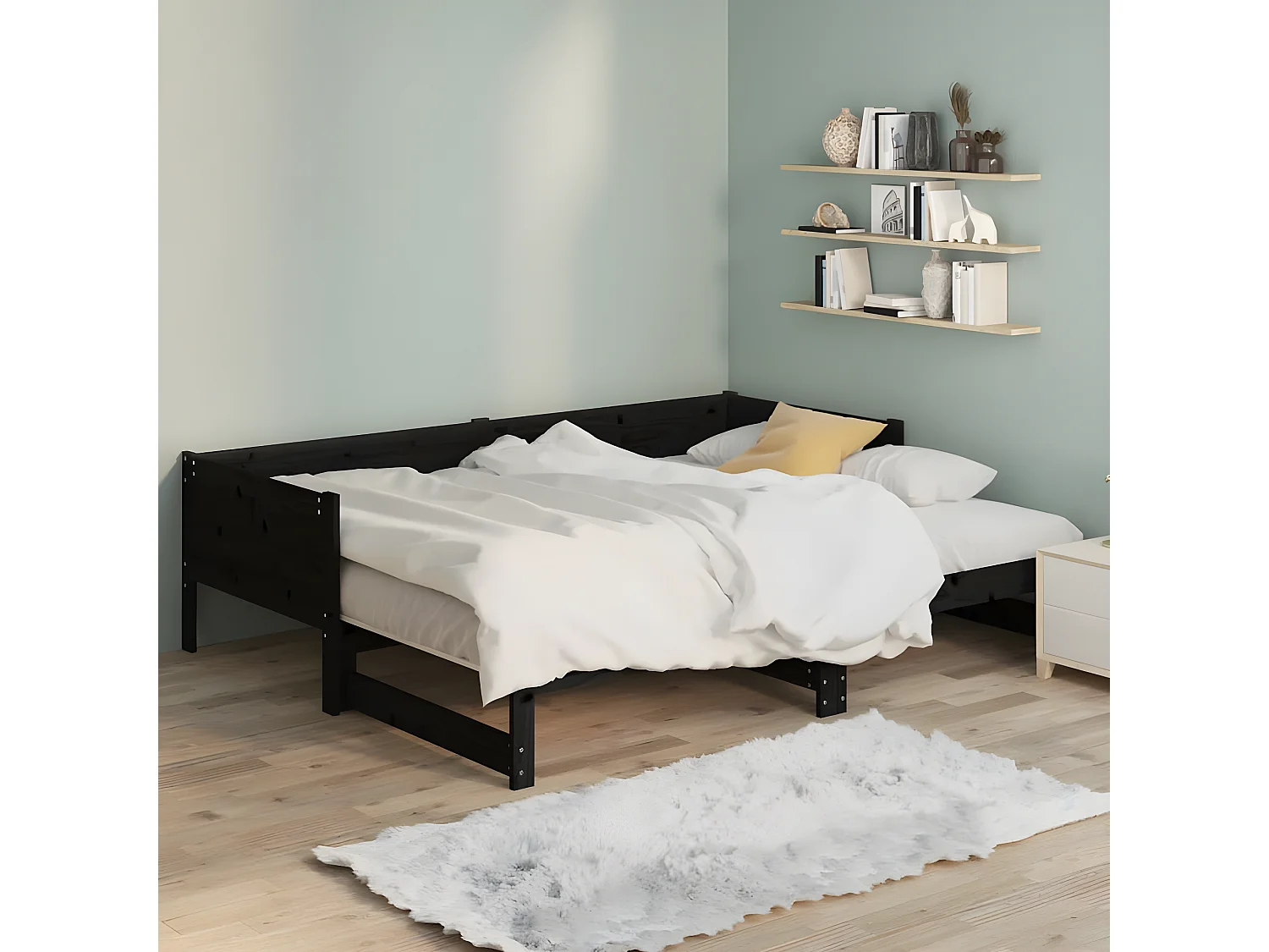 Tapete para cão liso retangular castanho XL PT998949