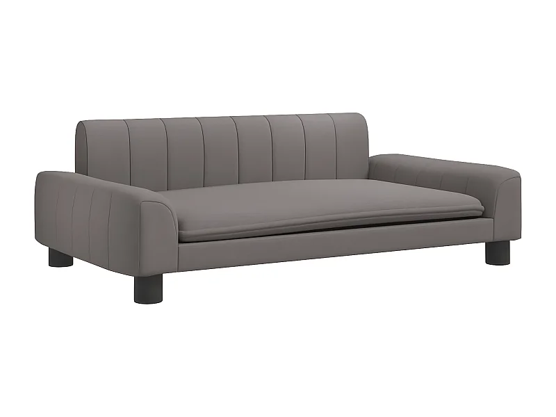 Cama para cães 90x53x30 cm tecido cinzento-acastanhado PT804268