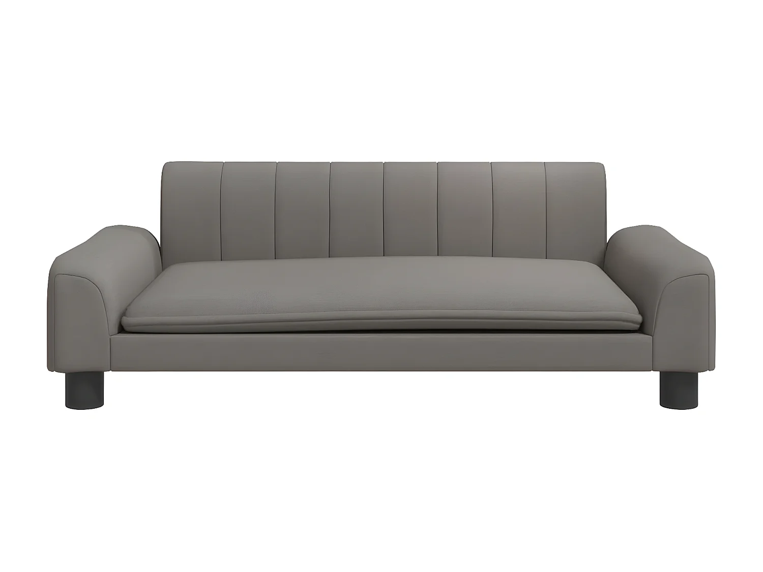 Canapé pour chien taupe 90x53x30 cm tissu RG3Q15356