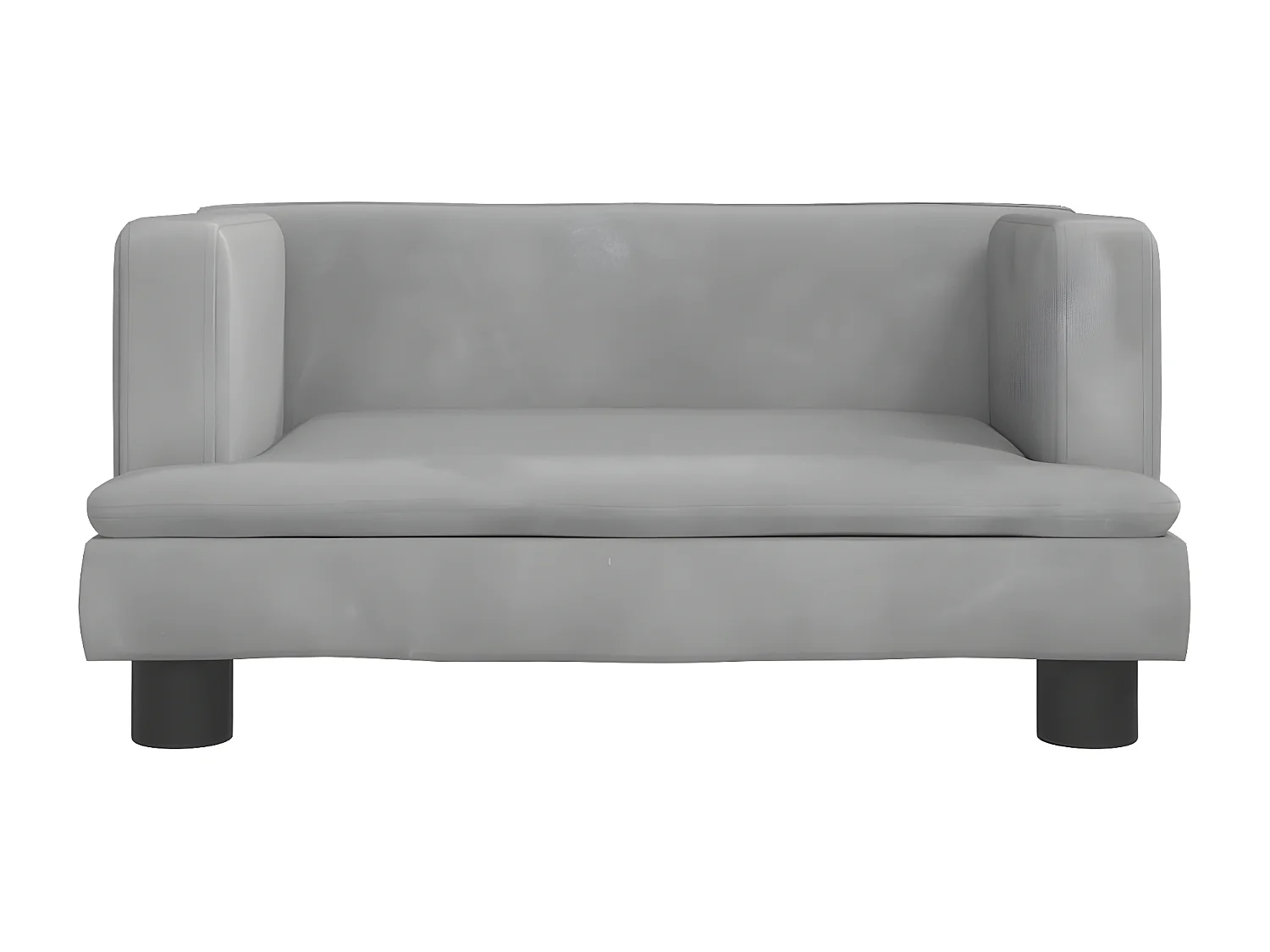 Cama para cães 60x40x30 cm veludo cinzento-claro PT947034