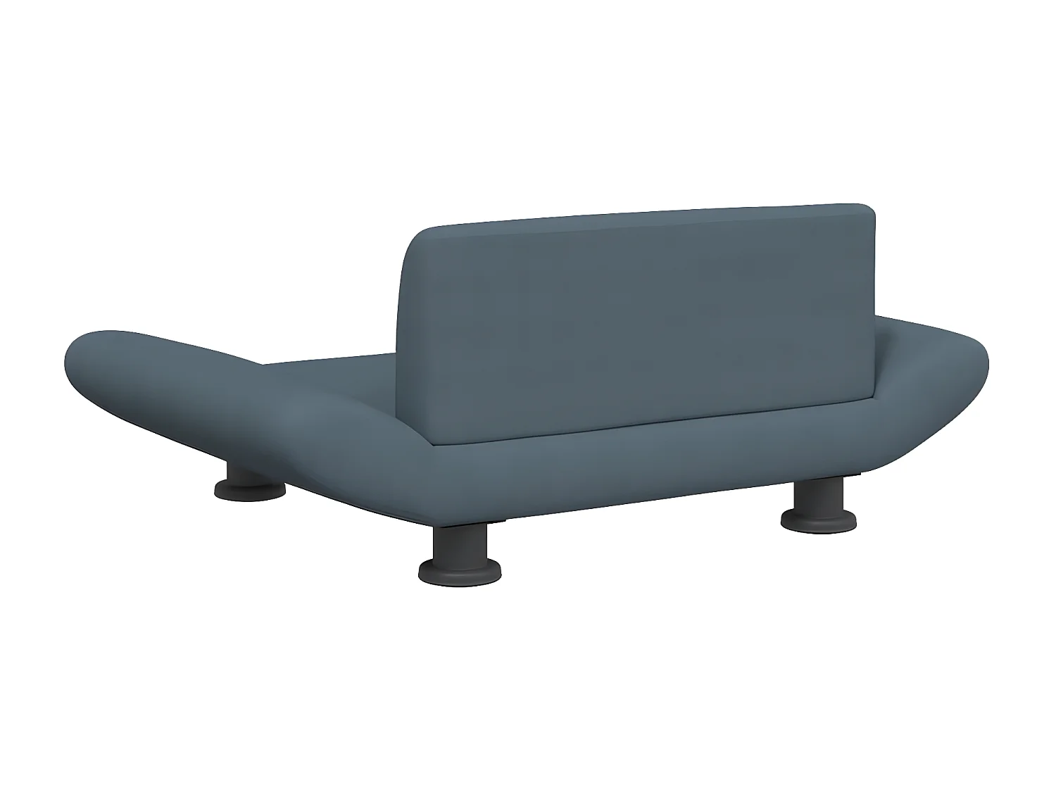 Canapé pour chien gris foncé 70x45x28 cm tissu RG3Q78464