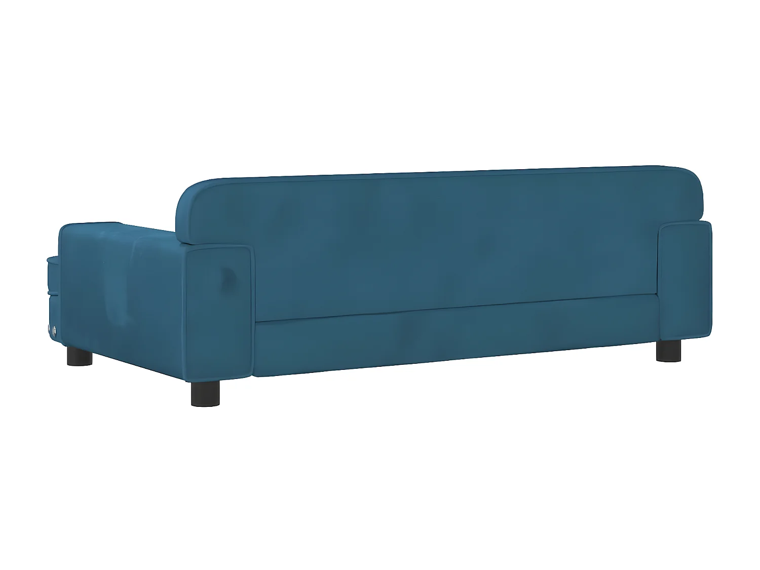 Cama para perros de terciopelo azul 90x53x30 cm ES897287