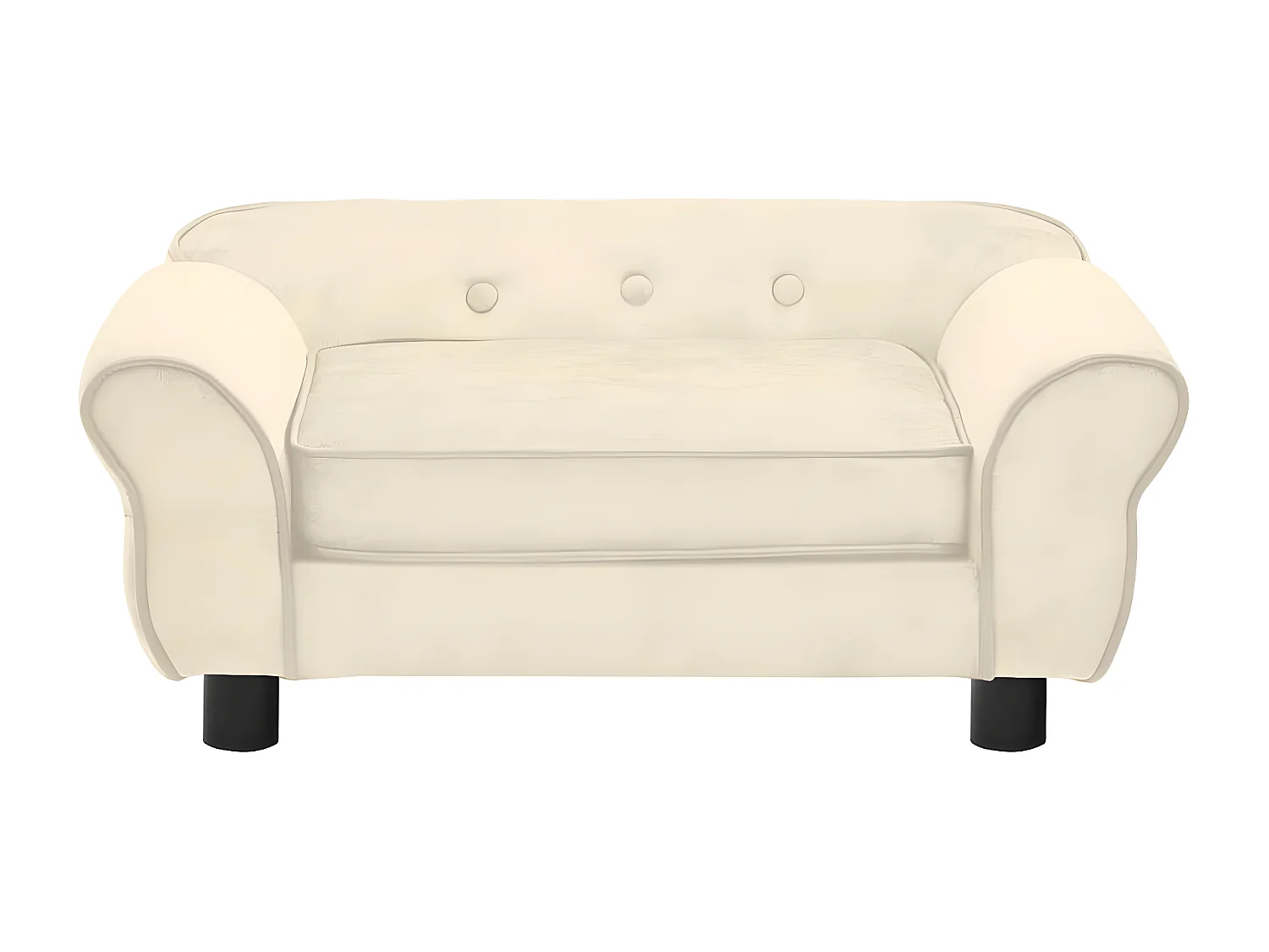Canapé pour chien Crème 72x45x30 cm Peluche RG3Q51454
