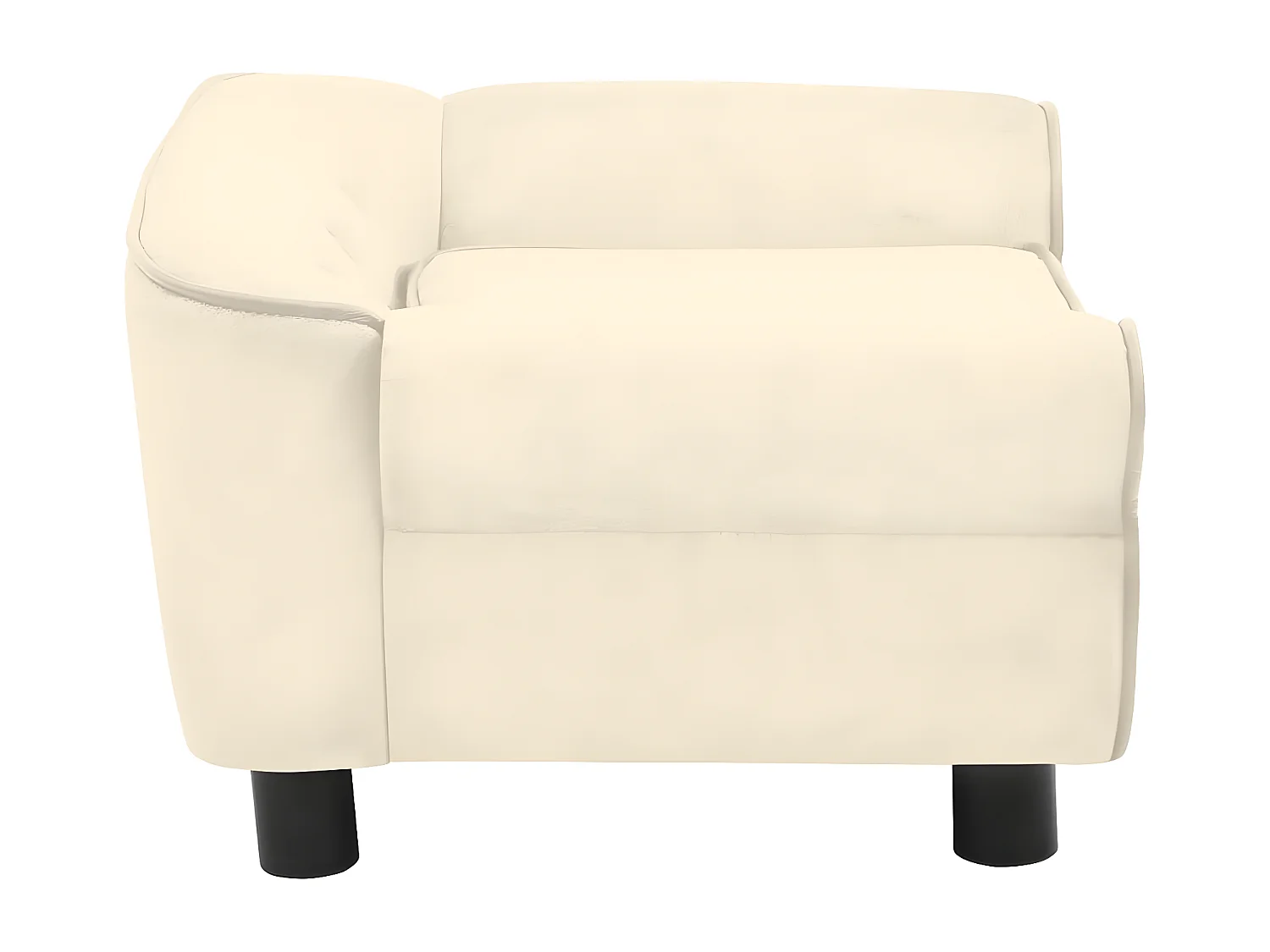 Canapé pour chien Crème 72x45x30 cm Peluche RG3Q51454