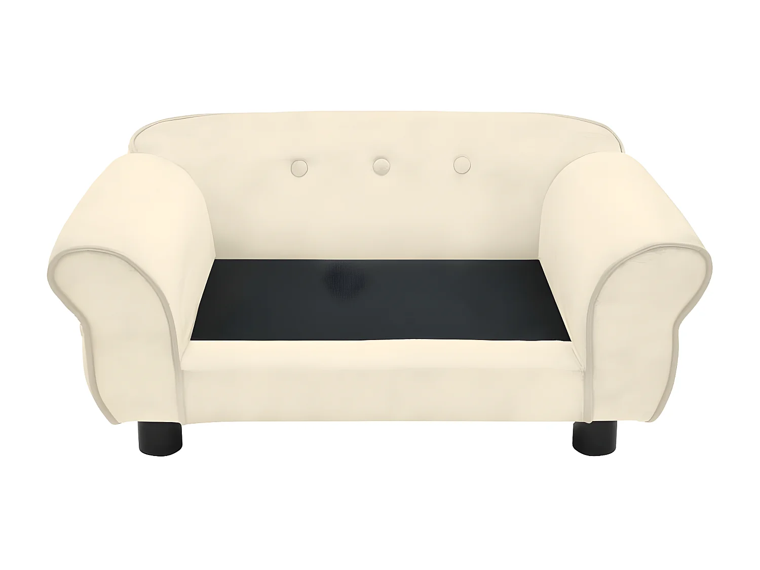 Canapé pour chien Crème 72x45x30 cm Peluche RG3Q51454