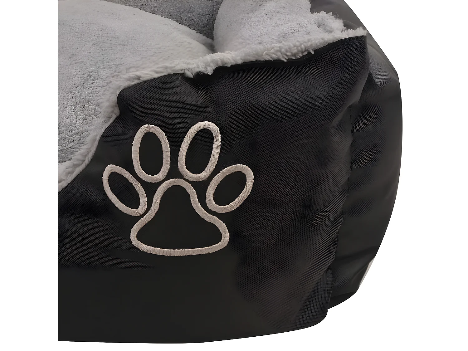 Cama para perros con cojín acolchado Talla XXL Negro ES817680