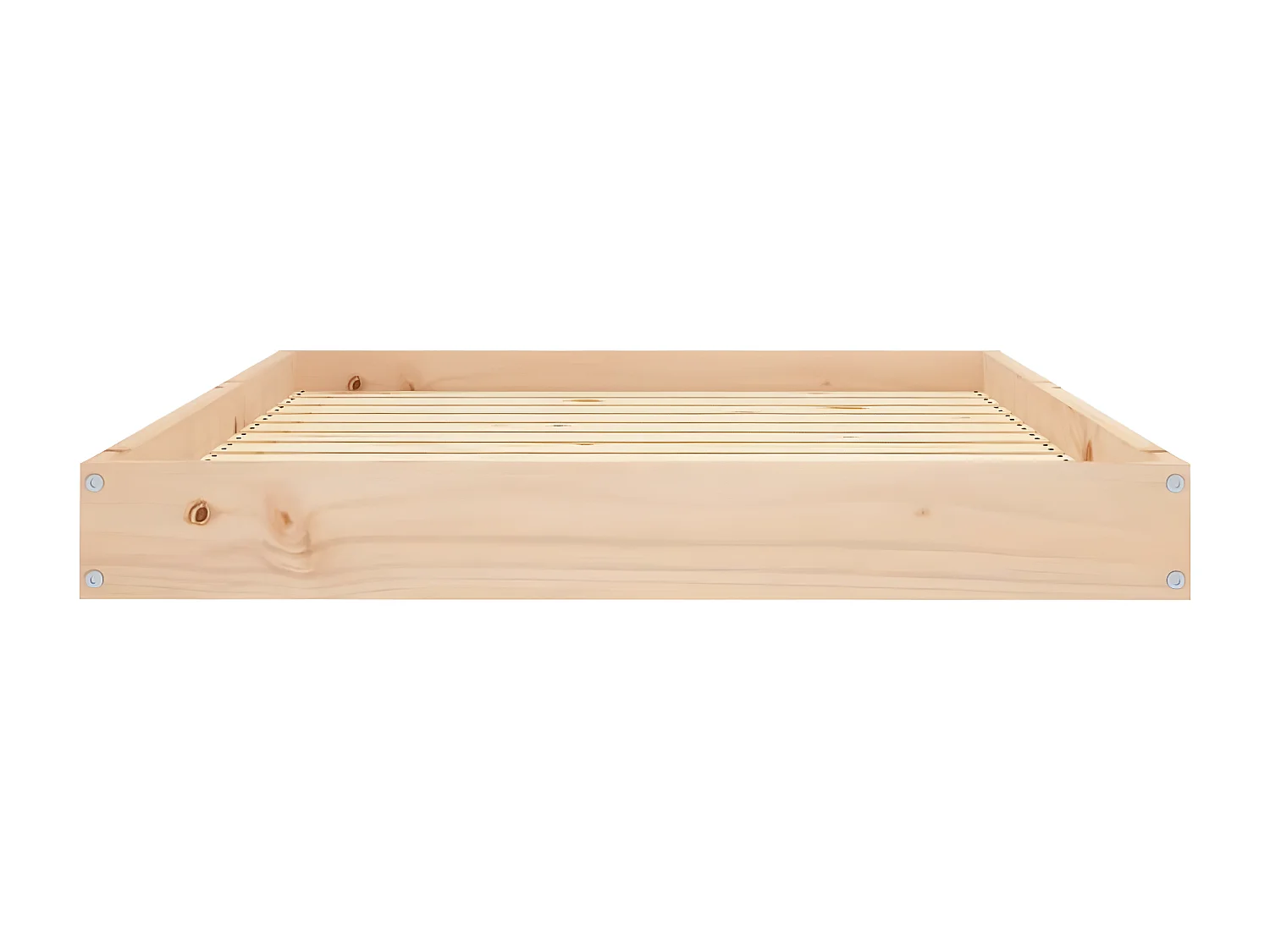 Cama para cães 101,5x74x9 cm madeira de pinho maciça PT102383