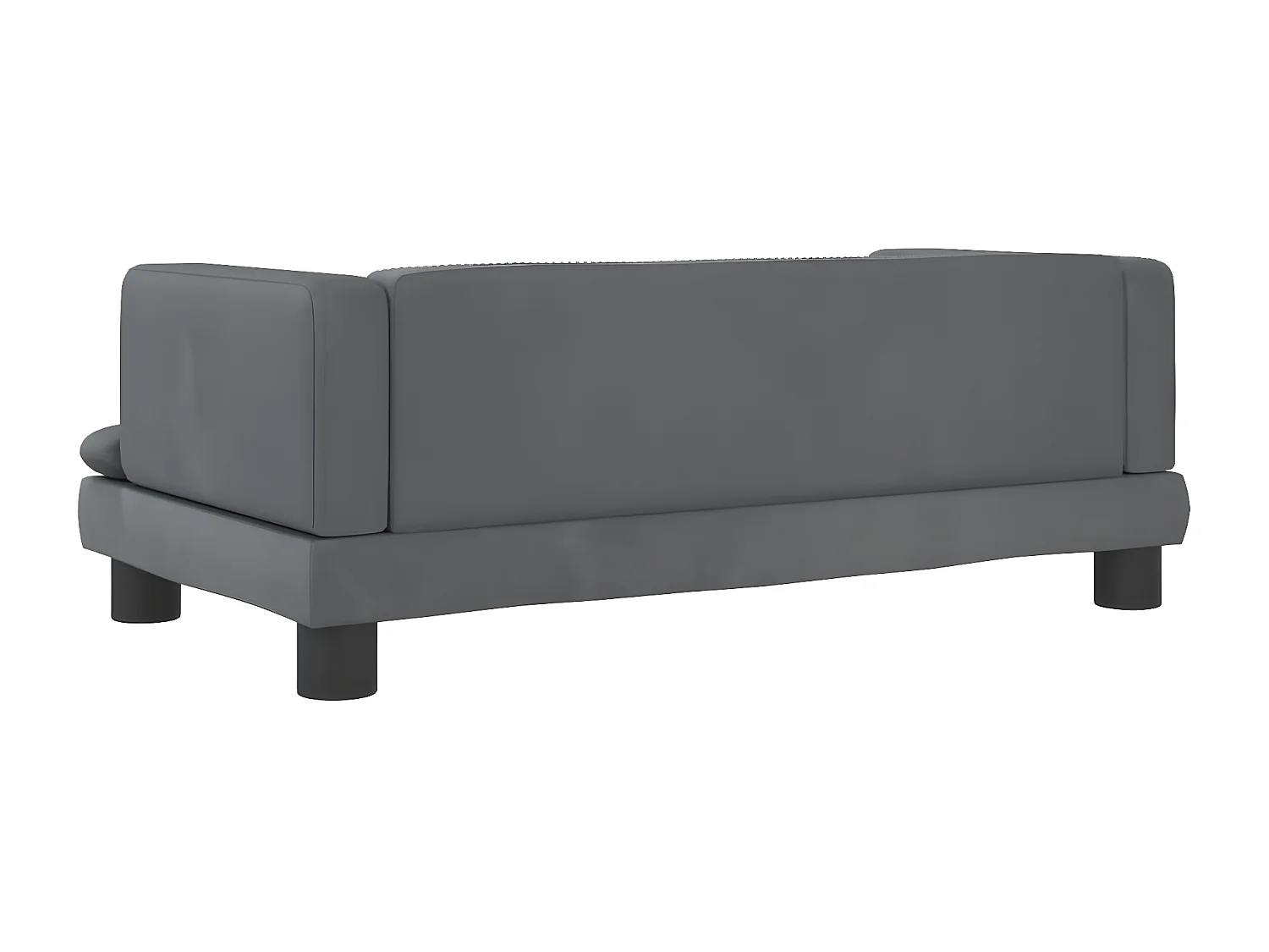 Cama para cães 80x45x30 cm veludo cinzento-escuro PT113896