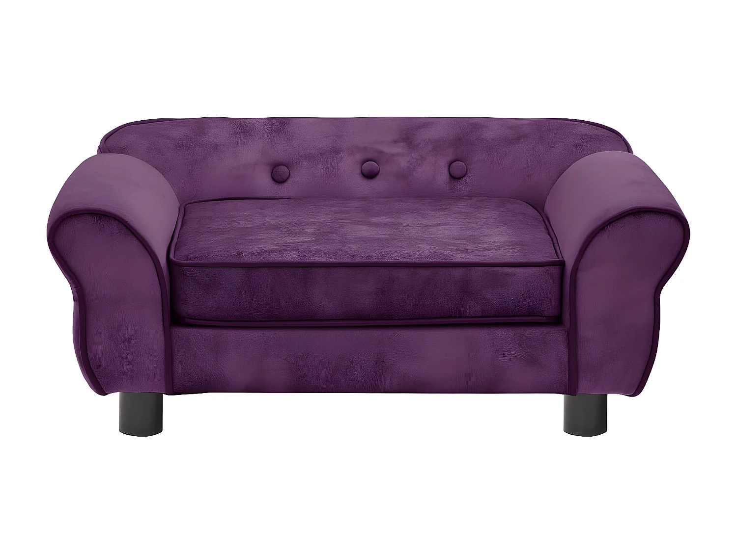 Canapé pour chien Bordeaux 72x45x30 cm Peluche RG3Q86176