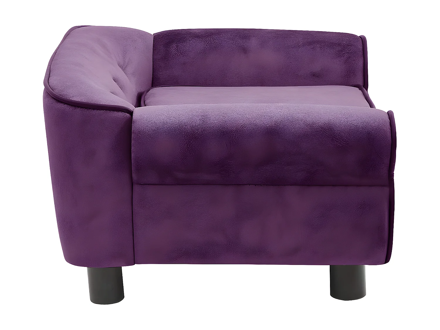 Canapé pour chien Bordeaux 72x45x30 cm Peluche RG3Q86176