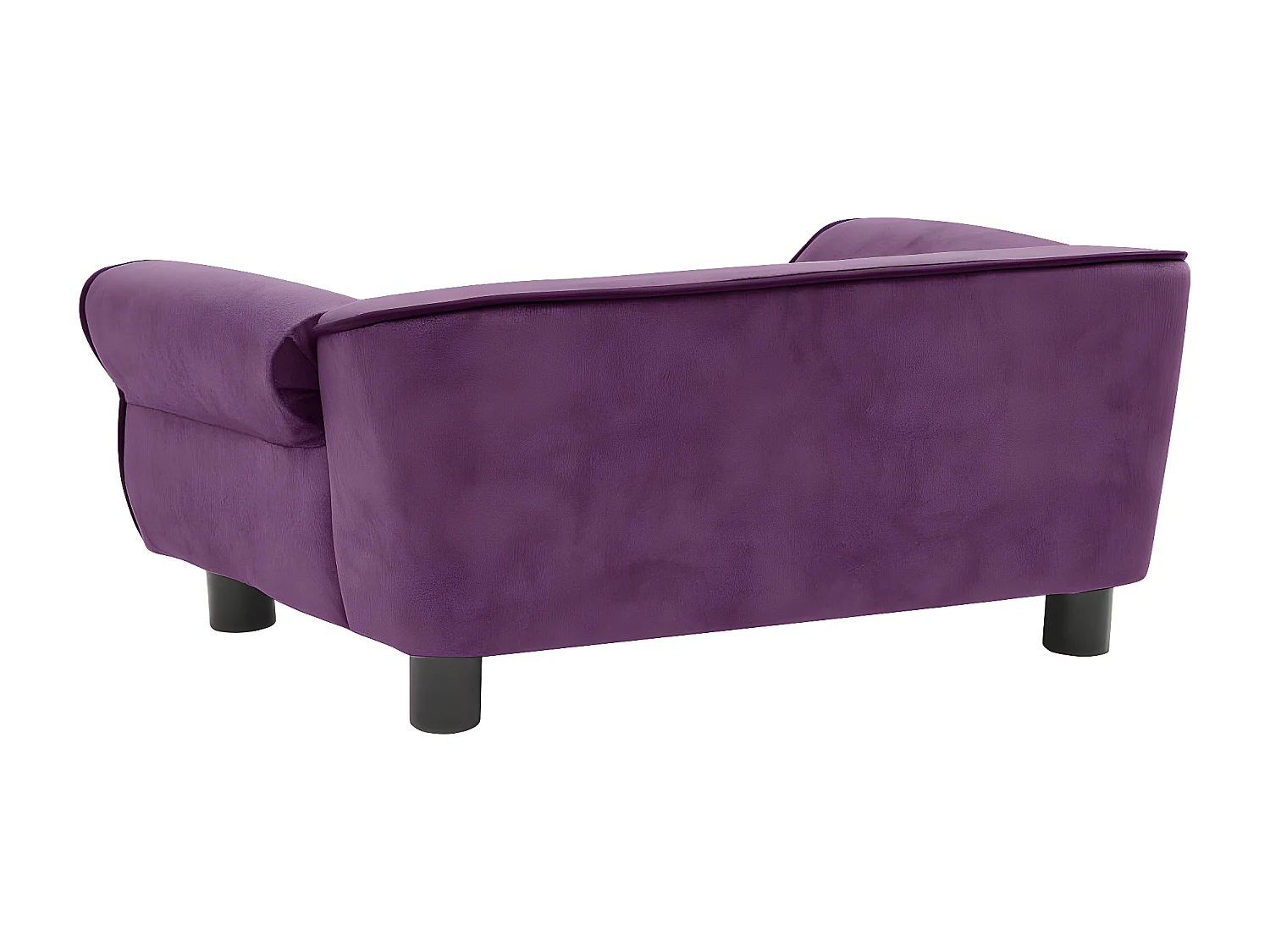 Canapé pour chien Bordeaux 72x45x30 cm Peluche RG3Q86176