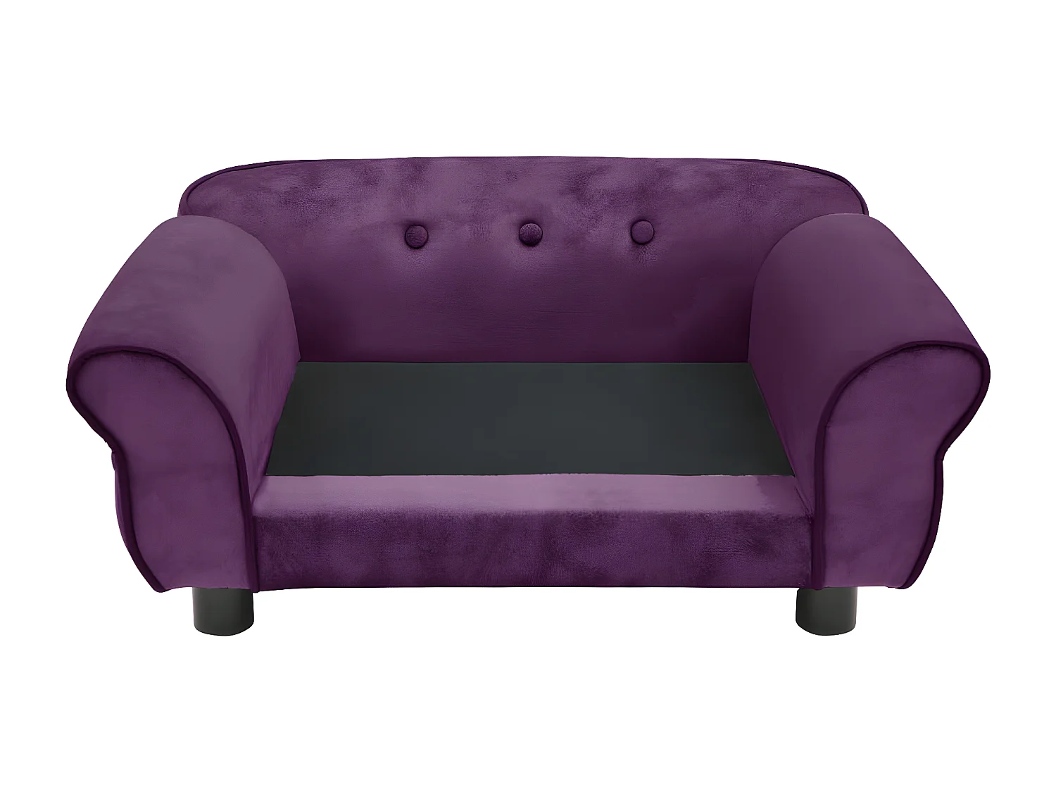 Canapé pour chien Bordeaux 72x45x30 cm Peluche RG3Q86176