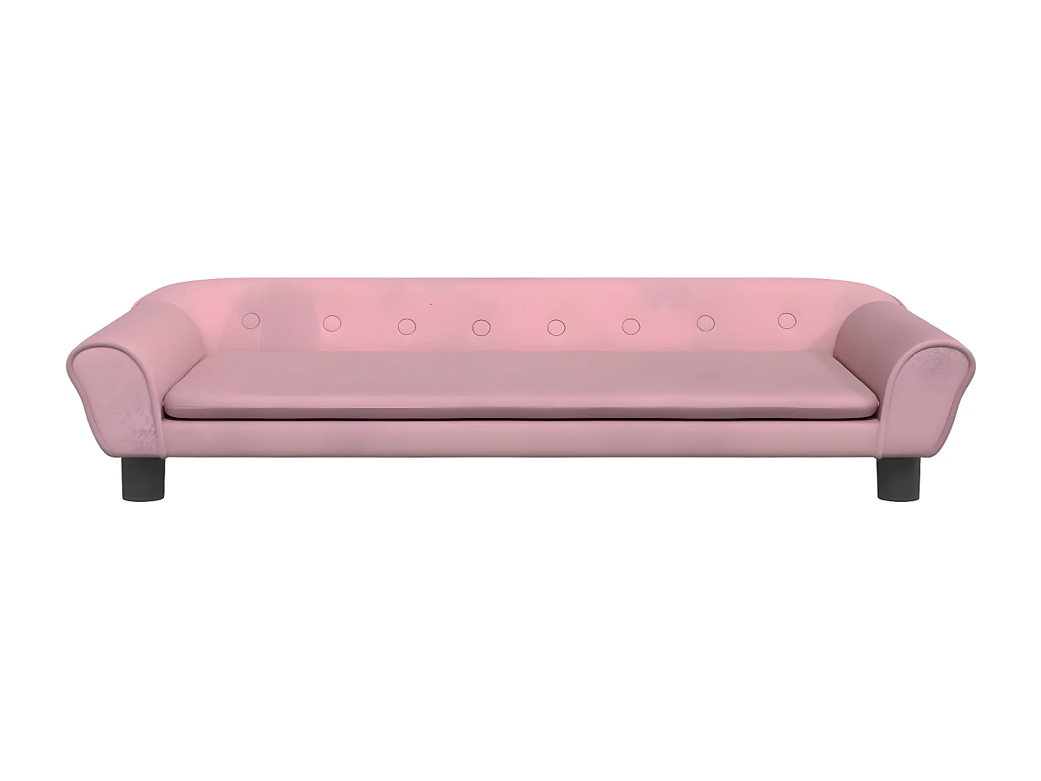Cama para perros de terciopelo rosa 100x50x21 cm ES822350