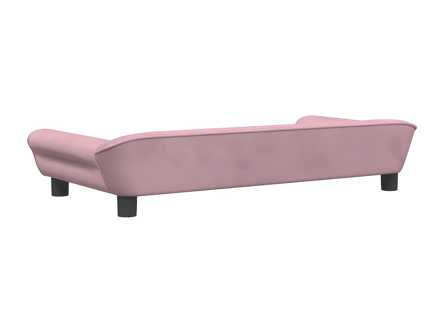 Cama para perros de terciopelo rosa 100x50x21 cm ES822350