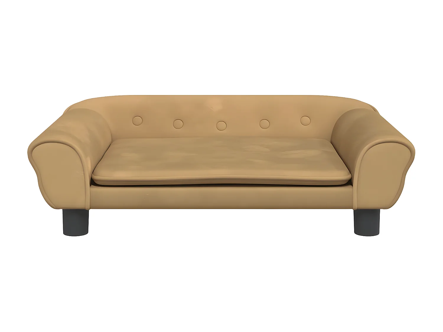 Cama para cães 70x48x22 cm veludo castanho PT493710