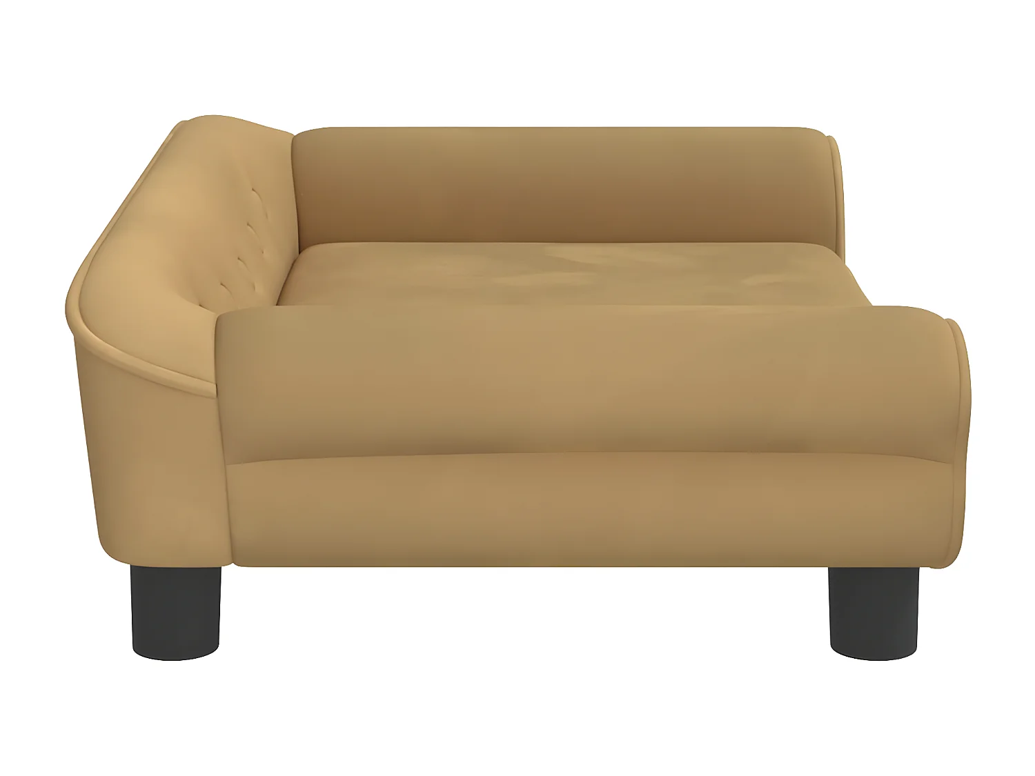 Cama para cães 70x48x22 cm veludo castanho PT493710