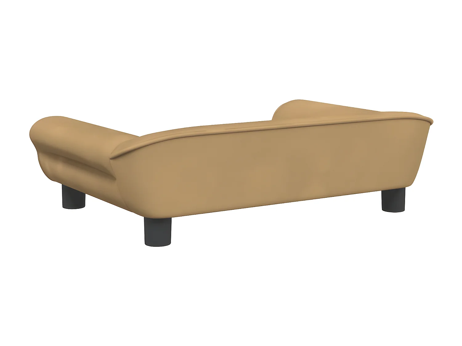 Cama para cães 70x48x22 cm veludo castanho PT493710