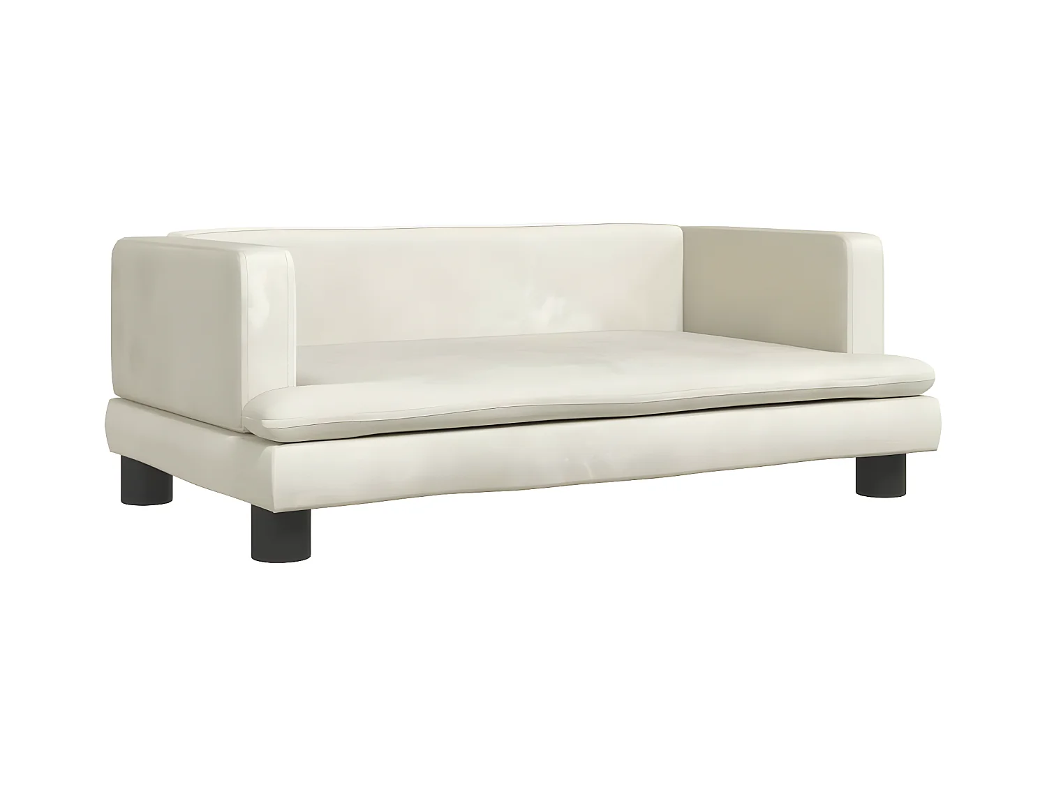 Canapé pour chien crème 80x45x30 cm velours RG3Q74120