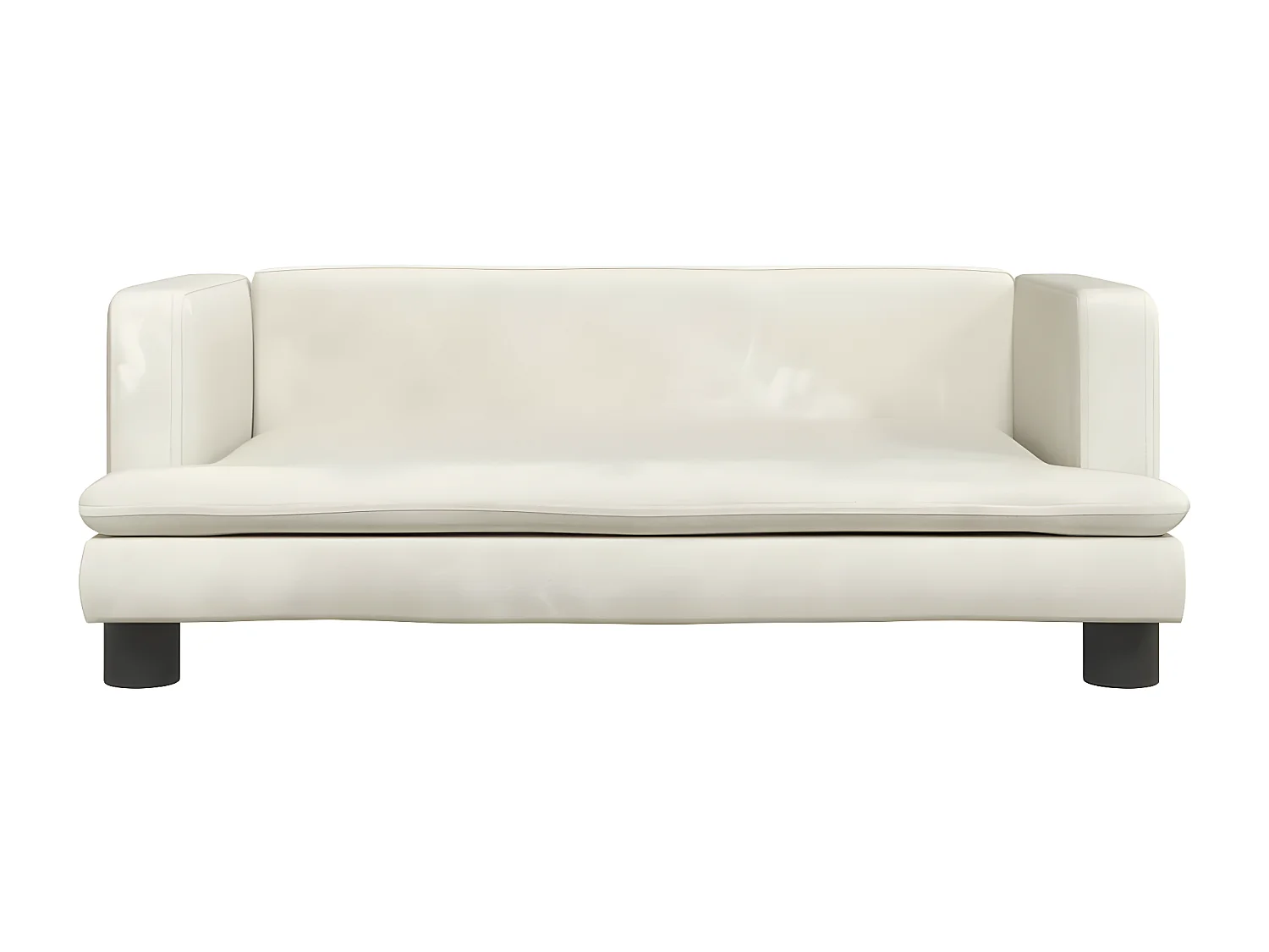 Cama para cães 70x45x30 cm veludo cor creme PT568601