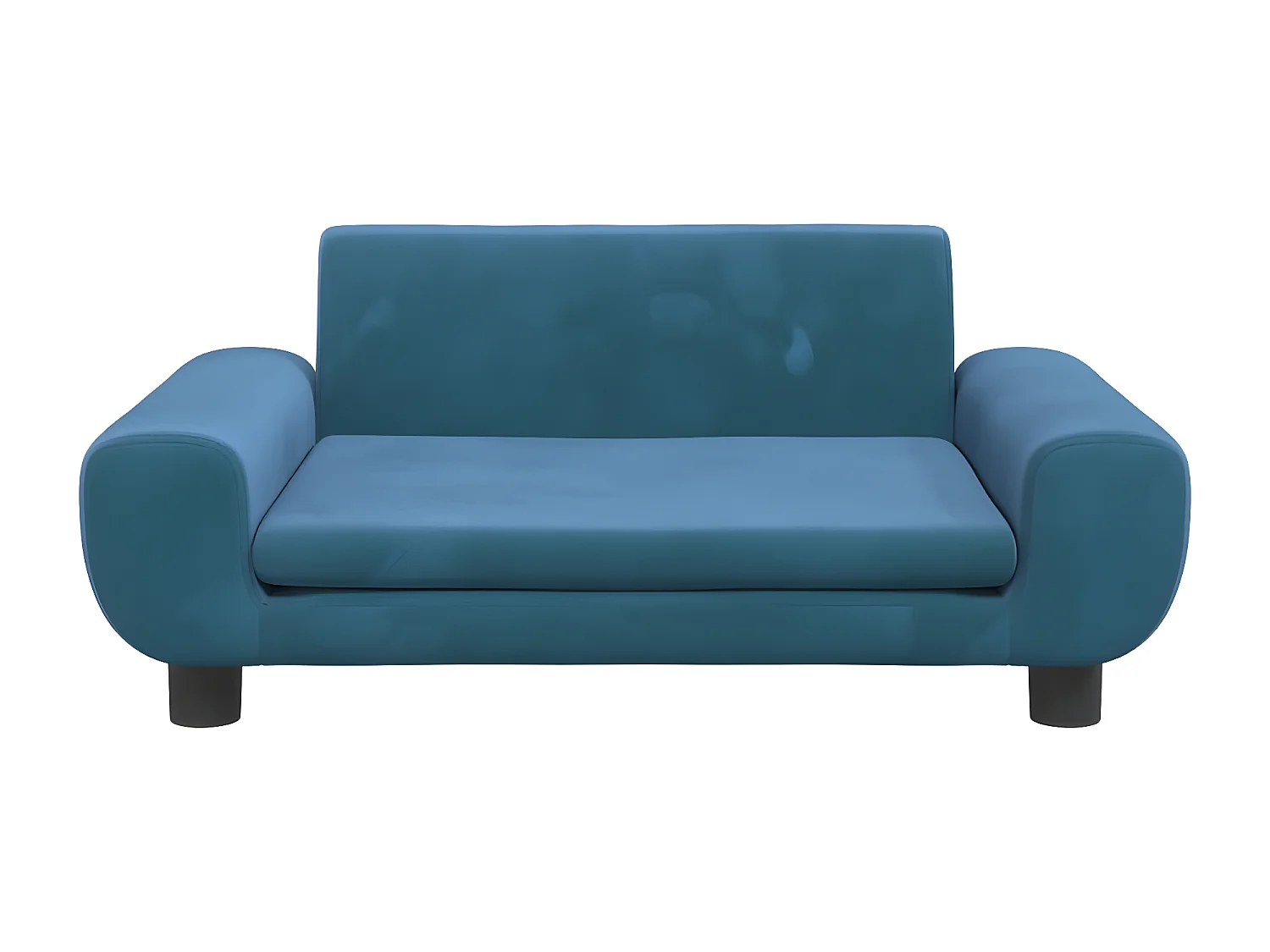 Cama para perros de terciopelo azul 70x45x33 cm ES317127