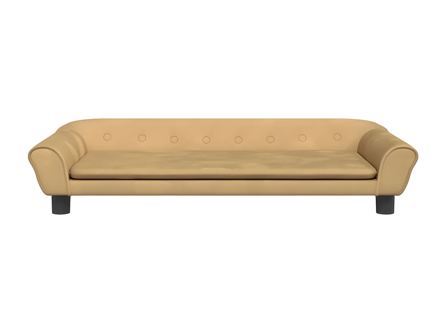 Cama para cães 100x50x21 cm veludo castanho PT407140