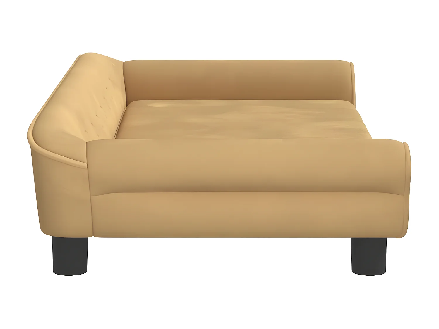 Canapé pour chien marron 100x50x21 cm velours RG3Q64886