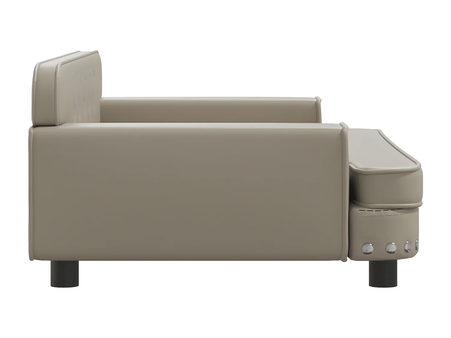 Canapé pour chien cappuccino 90x53x30 cm similicuir RG3Q91848