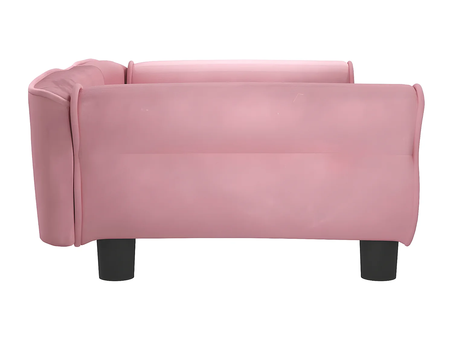 Canapé pour chien rose 95x55x30 cm velours RG3Q71342