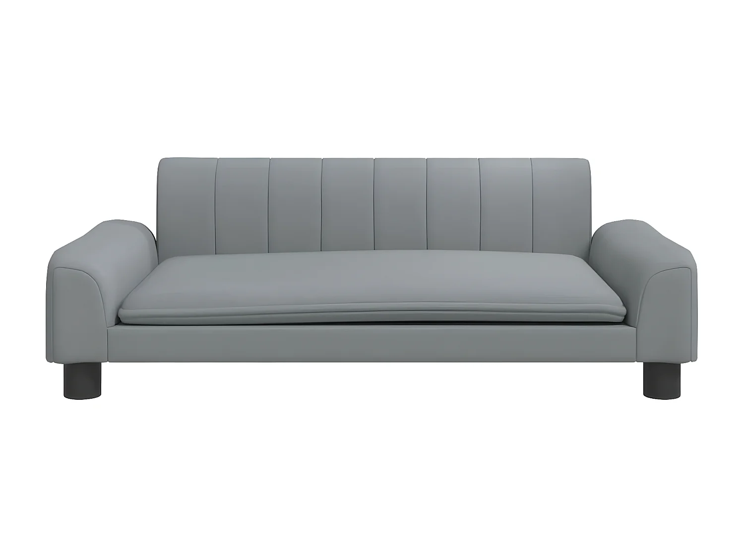 Cama para cães 90x53x30 cm tecido cinzento-claro PT414140