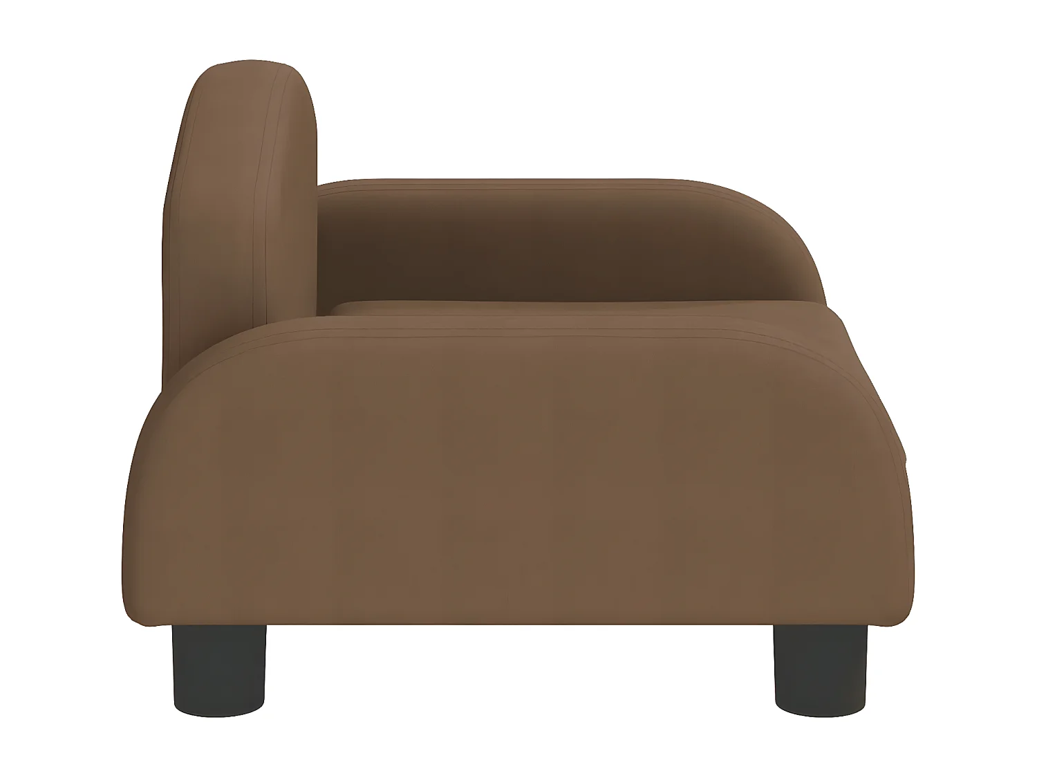 Canapé pour chien marron 50x40x30 cm tissu RG3Q27644