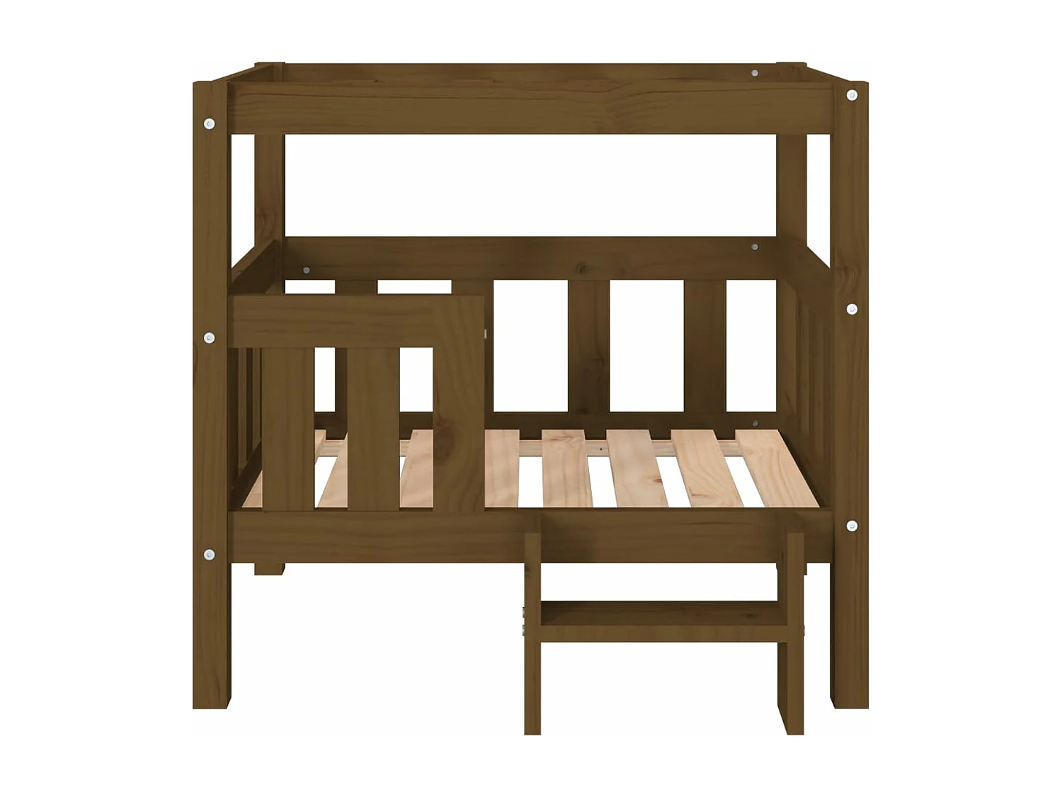 Cama para cães 75,5x63,5x70 cm pinho maciço castanho mel PT827500