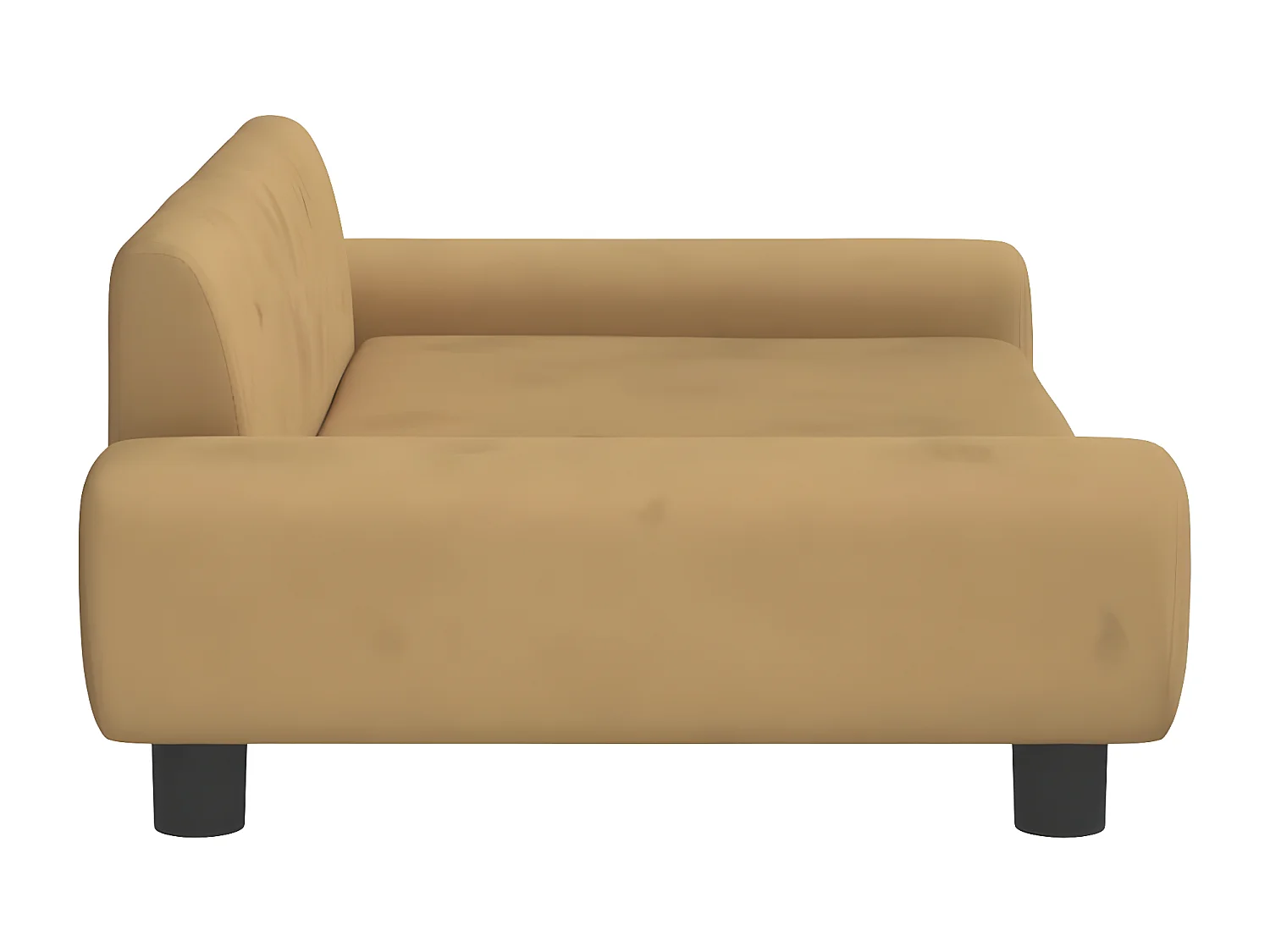 Cama para cães 100x54x33 cm veludo castanho PT665709