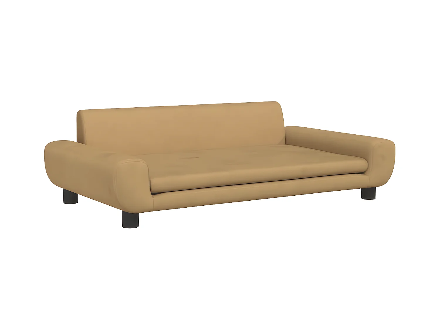 Canapé pour chien marron 100x54x33 cm velours RG3Q89744
