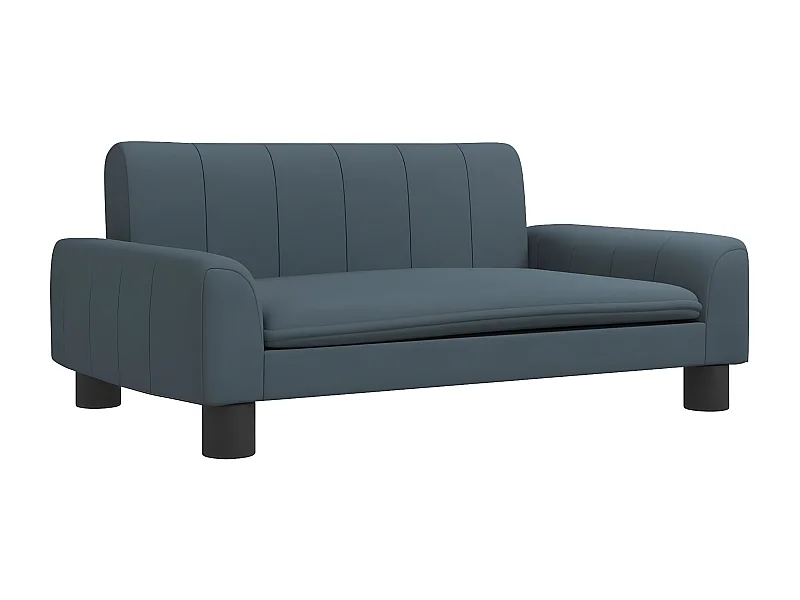 Cama para cães 70x45x30 cm tecido cinzento-escuro PT247353