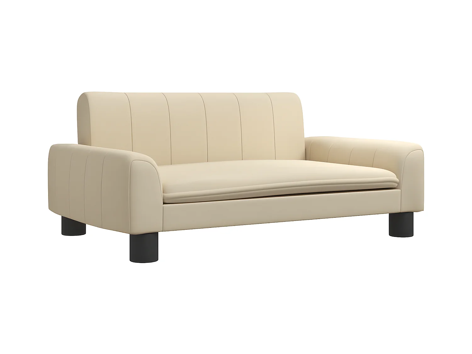 Canapé pour chien crème 70x45x30 cm tissu RG3Q96449