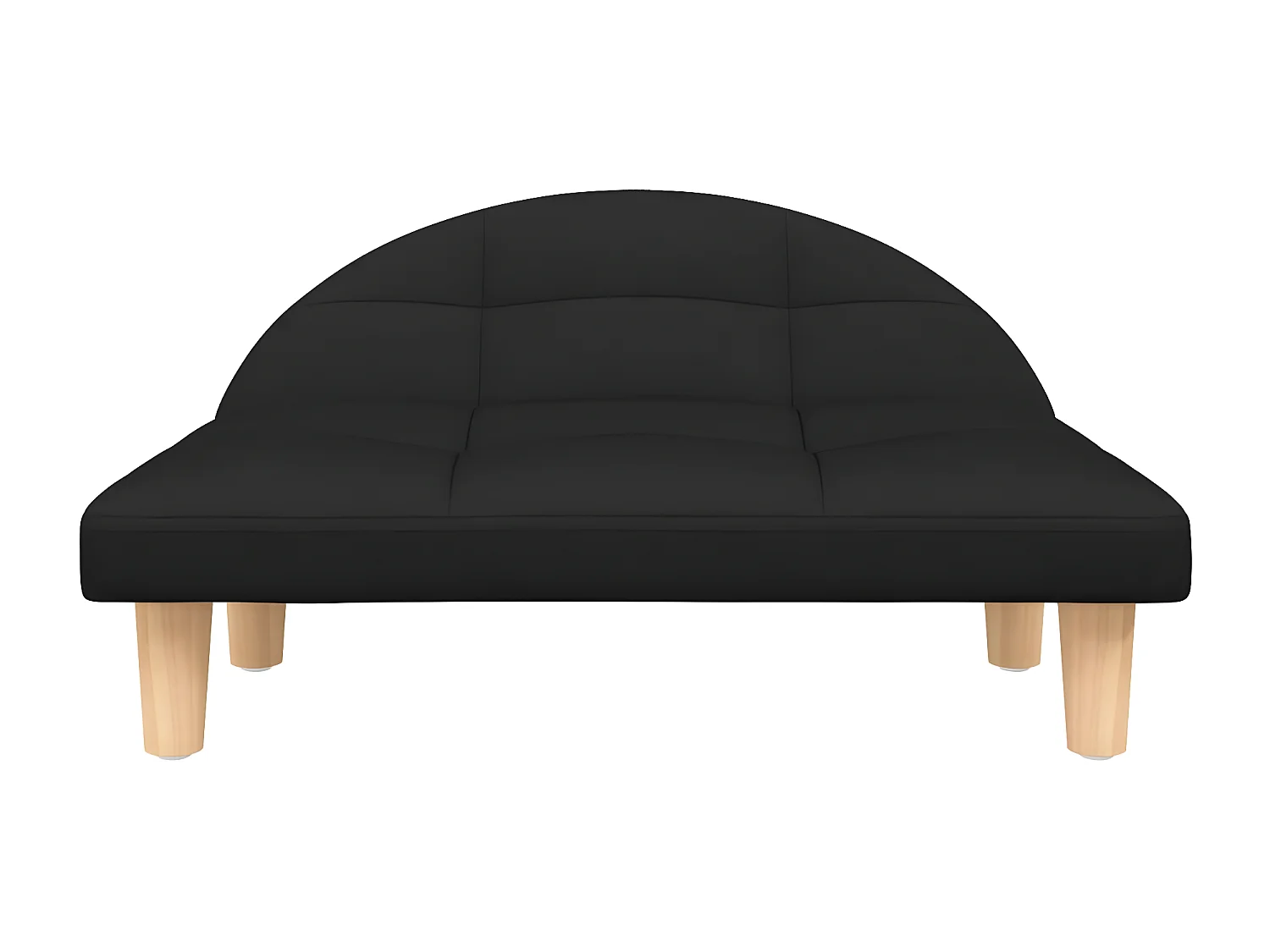 Cama para perros de tela negra 70x52x30 cm ES745611