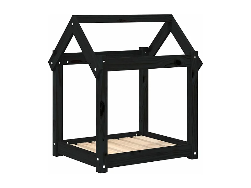 Canapé pour chien Noir 61x50x70 cm Bois de pin solide RG3Q45080