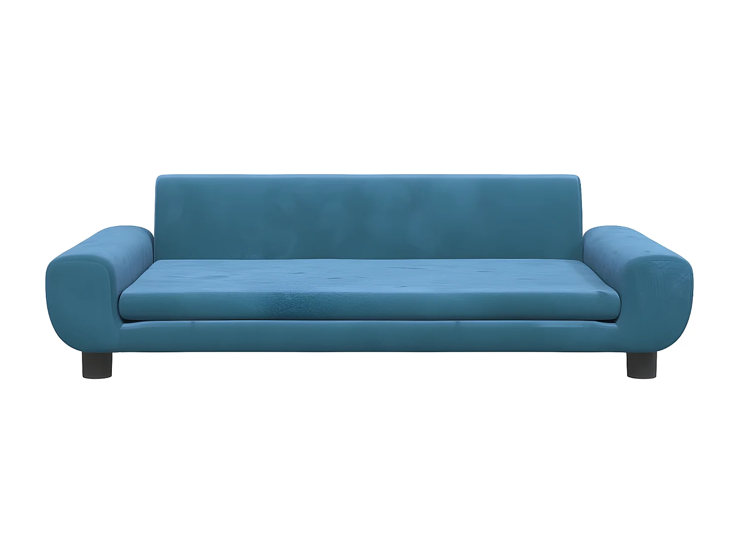 Cama para perros de terciopelo azul 100x54x33 cm ES408656