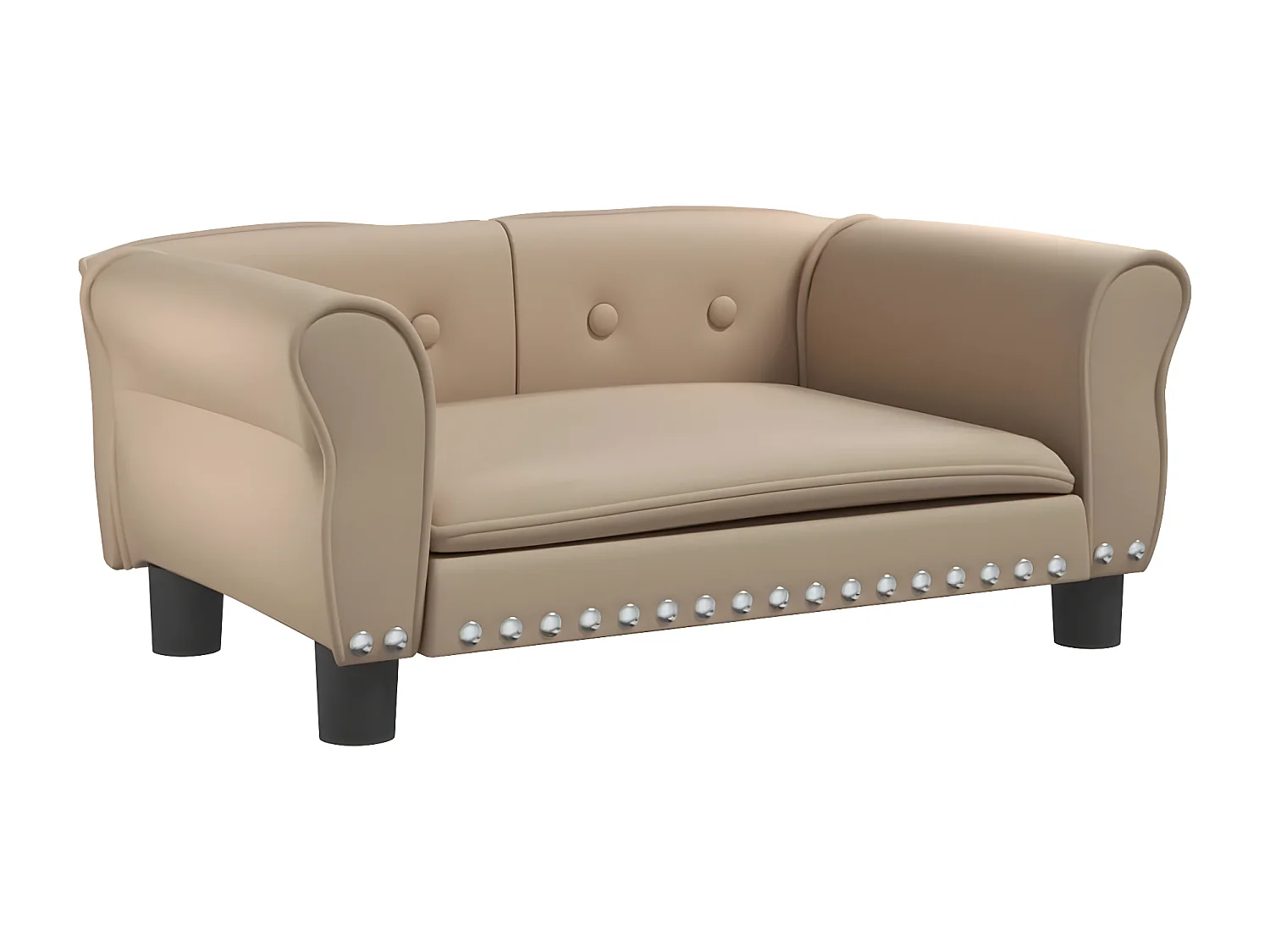 Canapé pour chien cappuccino 70x45x30 cm similicuir RG3Q34512